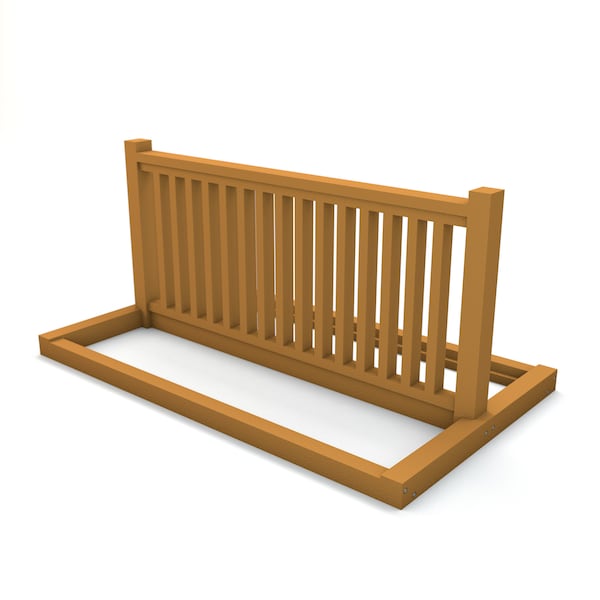 Frog Furnishings CEDAR RECYCLED PLASTIC BIKE RACK PB BIKECED - main